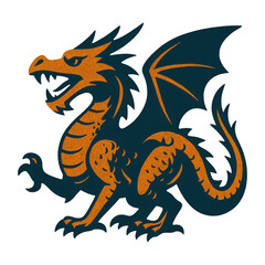 PNG Mythical dragon illustration art