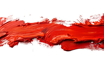 赤い絵の具の筆跡テクスチャ　力強いブラシストロークの抽象アート背景
