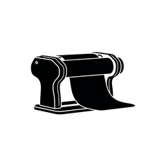 Pasta Machine Rolling Dough Sheet Silhouette