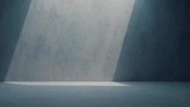 Light Beams Shining Through Dark Room.