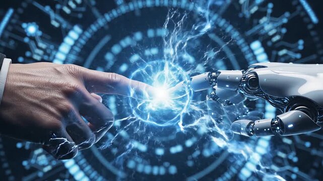 Human and robot touch energy.