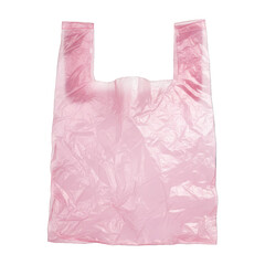Pink Plastic Shopping Bag