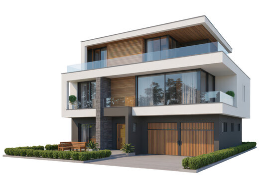 Modern Luxury House Design with Garage and Landscaping