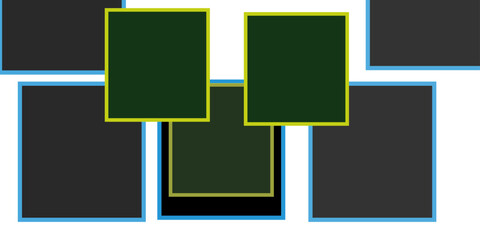 set of banners with different colors