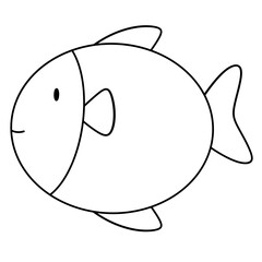 Cartoon fish icon
