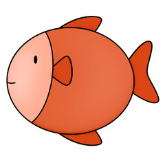 Cartoon fish icon