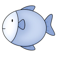 Cartoon fish icon