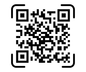 Fototapeta premium PNG qr code on white background