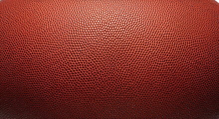 Obraz premium Close-up of textured brown leather American football surface