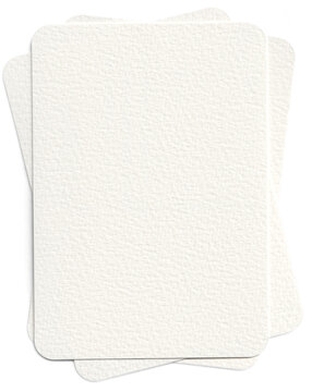 White Empty Paper Card 