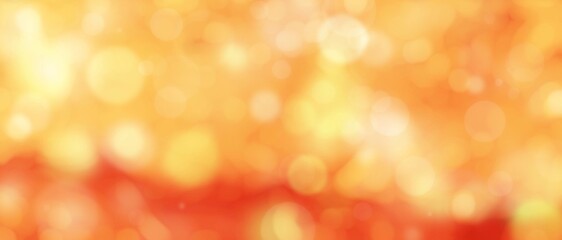 Fototapeta premium A vibrant abstract background filled with glowing bokeh circles in warm orange and red tones. A festive, energetic, and radiant atmosphere ideal for dynamic visual projects.