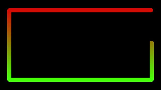 Modern Dual Color Rectangle Flat Design Element