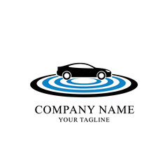 Black Car Logo Design Template.