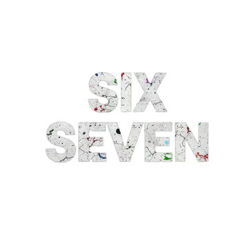 Six Seven grunge textured typography trend