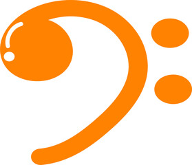 abstract orange logo