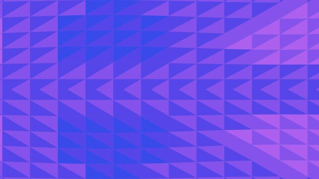 Dynamic geometric pattern in vibrant blue and purple hues, forming an abstract mosaic of interlocking triangles, perfect for modern digital backgrounds and creative design projects