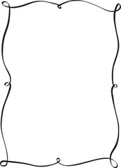 Whimsical Coquette Frame Border