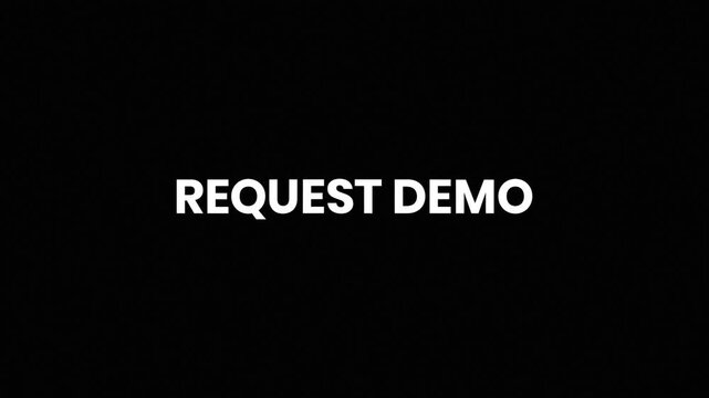 Request Demo Liquid Glitch Text Animation 4K for Product Demonstrations, SaaS Marketing, and Sales Funnel Videos