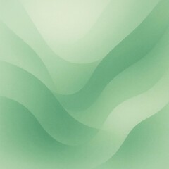 Soft Green Abstract Gradient Waves Background