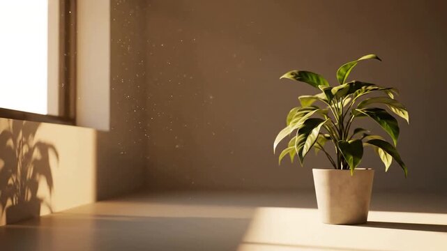 Minimalist Home Ambiance Creating a serene and calm mood through clean lines and natural light in an uncluttered setting.