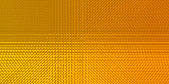 Abstract Gold 3D Triangle Pattern Background with Perspective Depth