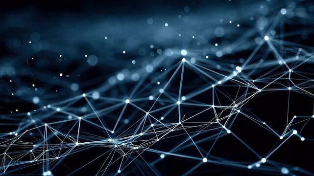 Abstract network of connected nodes