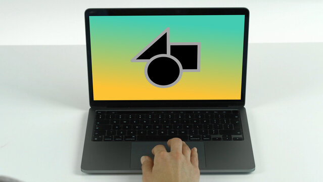 Laptop 36 Trackpad &ndash; Editable Laptop Display Mockup Templates, Modern Screens, Digital Device Presentations for Web, UI, App, Branding and Product Showcase