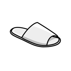 Comfortable Hotel Slippers Indoor Footwear, Cartoon PNG Illustration
