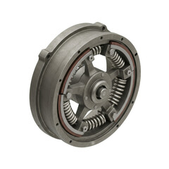 Industrial Brake Mechanism with Springs and Friction Pads