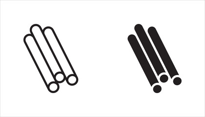 water pipe icon set, vector illustration on white background