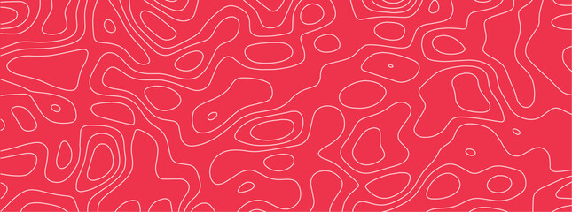 Topographic  Background Vector,  Contour Lines Minimalist Pattern for Outdoors and Adventure Design © shoab