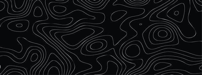 Topographic  Background Vector,  Contour Lines Minimalist Pattern for Outdoors and Adventure Design © shoab