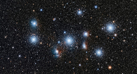 Star cluster in deep space astronomy.