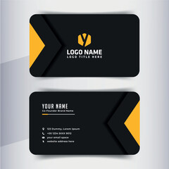 Modern vector business card template design with clean layout and blank space for corporate branding and professional print use.