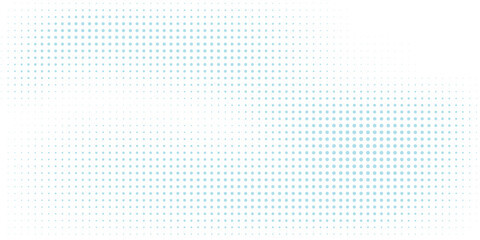 Baby blue pop art background in retro comic style with halftone dots design. © alikhsan
