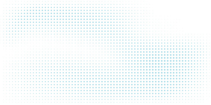 Baby blue pop art background in retro comic style with halftone dots design.