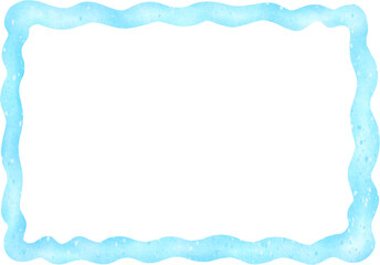 Watercolor Water Square Frame