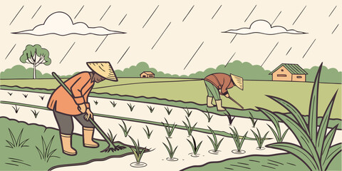 A group of horses galloping through a lush green field with a wooden fence.