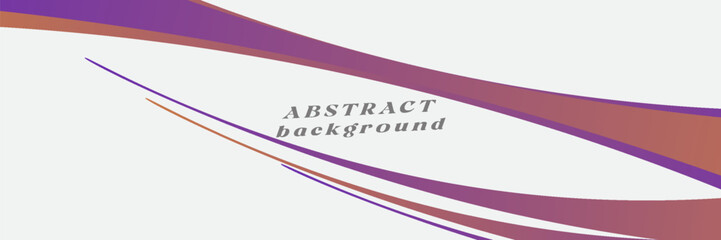 Obraz premium Vector orange purple line background curve element with white space for text and message design, overlapping layers, vector.