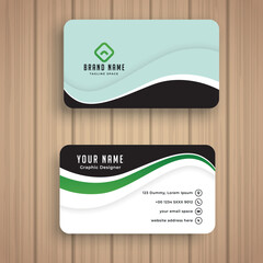 Set of modern vector business cards with abstract background design template for corporate branding and print use.