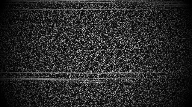 Switch on off tv static scanlines flicker onscreen when you toggle your old television set. Perfect for retro technology or glitchy visuals projects.