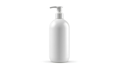 Minimalist Dispenser Bottle: A sleek and modern dispenser bottle, perfect for showcasing liquid product, designed with clean lines and a functional pump mechanism.