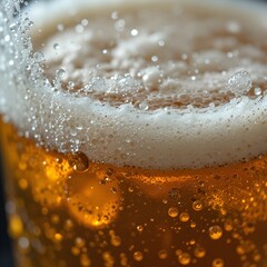 차갑고 상쾌한 맥주를 잔