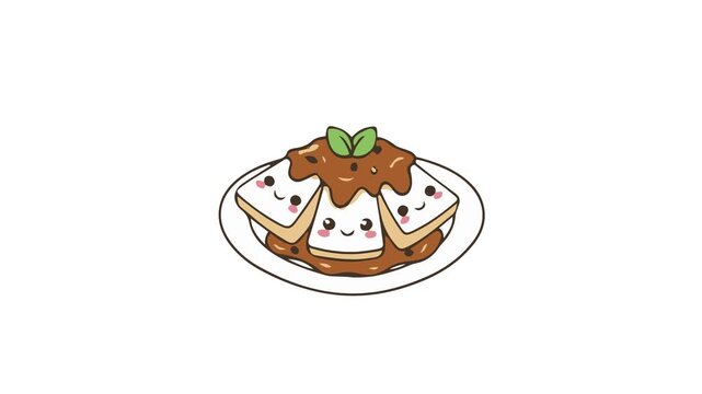 Cute Food Collection Vector Animation