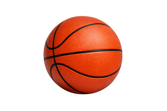 Basketball ball game equipment with transparent background