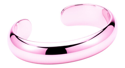 Minimalist metal bangle bracelet elegant fashion accessory isolated