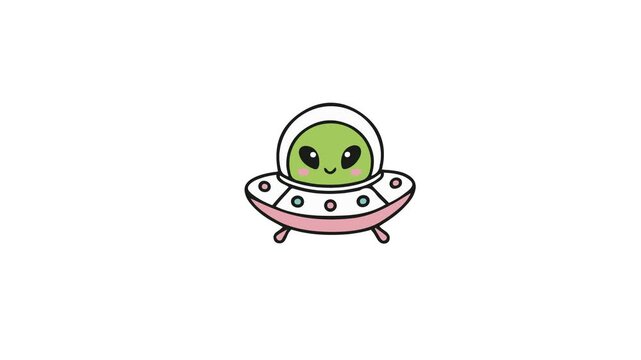 Cute Alien Vector Motion Animation
