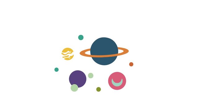 Planets Of Solar System Illustration