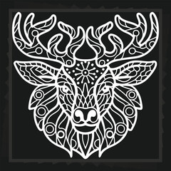 Simple Deer Head Design
