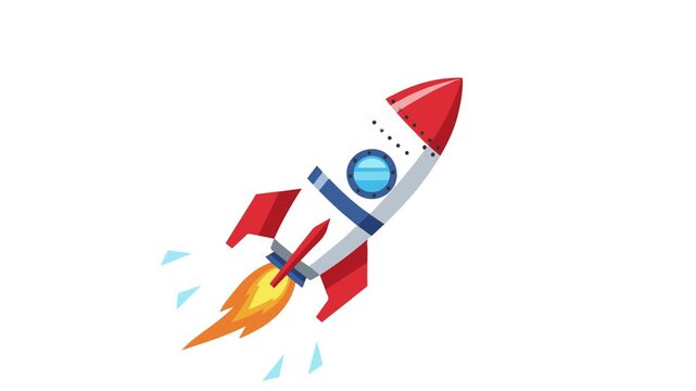 Cute Rocket Astronaut Space Vector